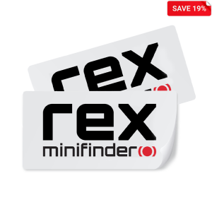 MiniFinder Rex Klistremerker Duo