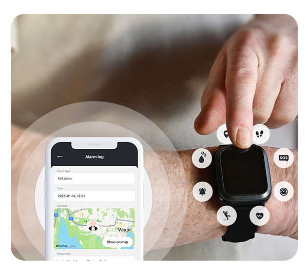 GPS-Armband mit persönlichem Alarm